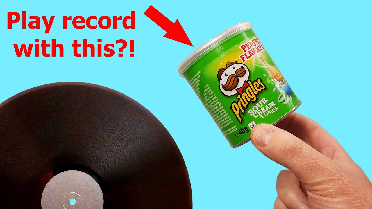 Самодельный граммофон из тубы от чипсов Pringles!