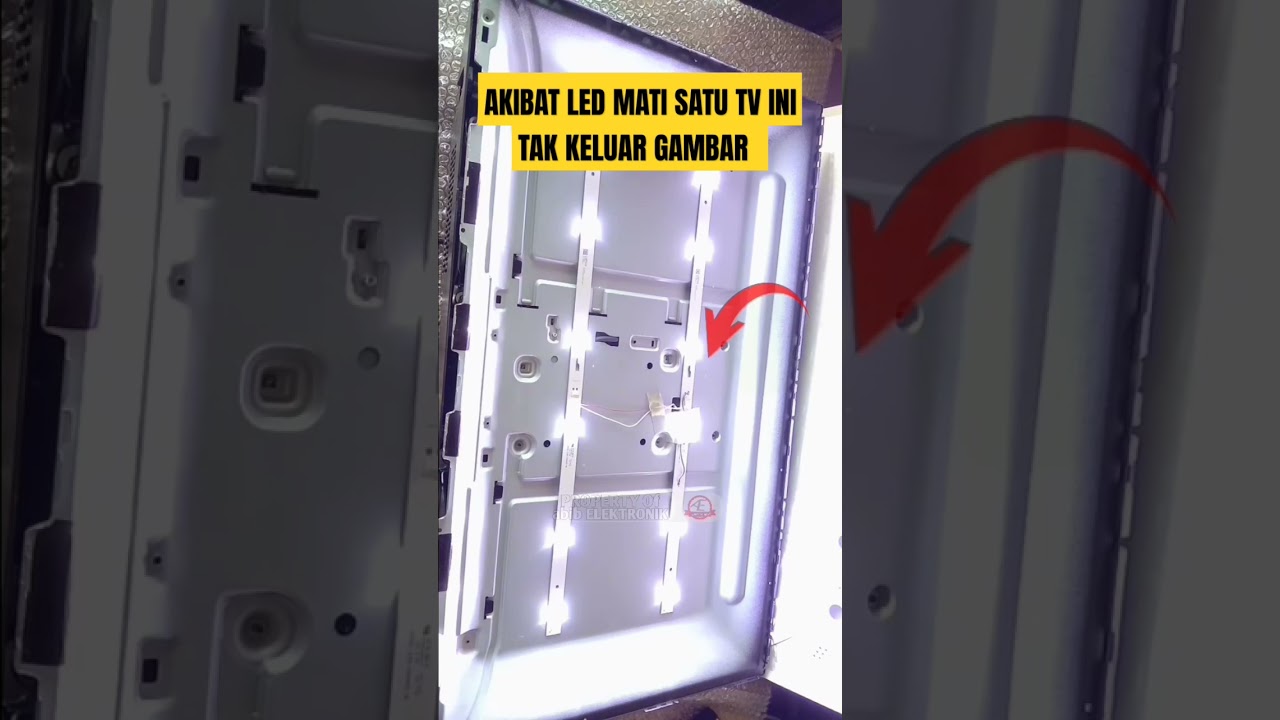memperbaiki lampu led tv mati#shorts