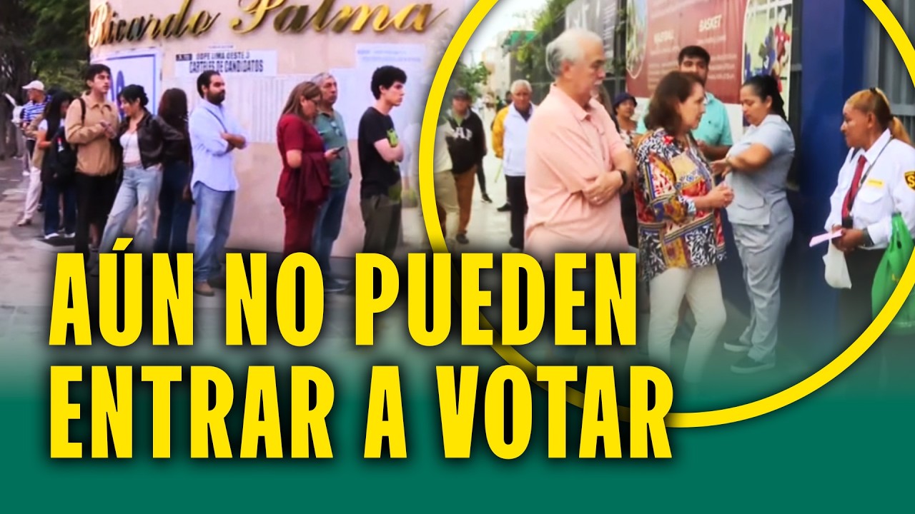 Varias mesas de votaci&oacute;n tardan en abrir en locales de Lima: 