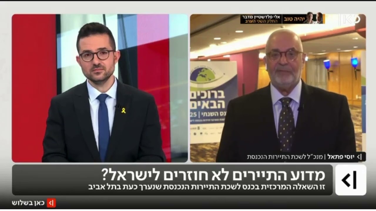 מדוע התיירים לא חוזרים לישראל? ראיון עם מנכ״ל לשכת מארגני תיירות נכנסת לישראל, יוסי פתאל