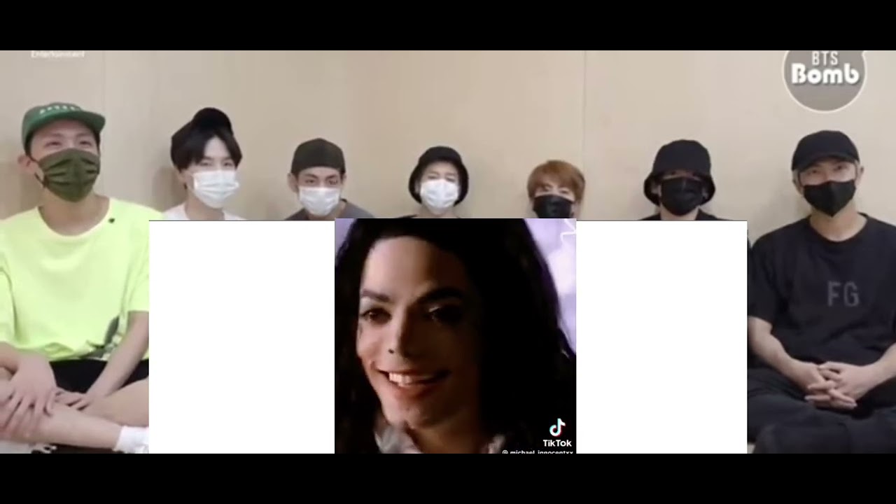 bts reaction to Michael Jackson moments I found on Tiktok (fake reaction)