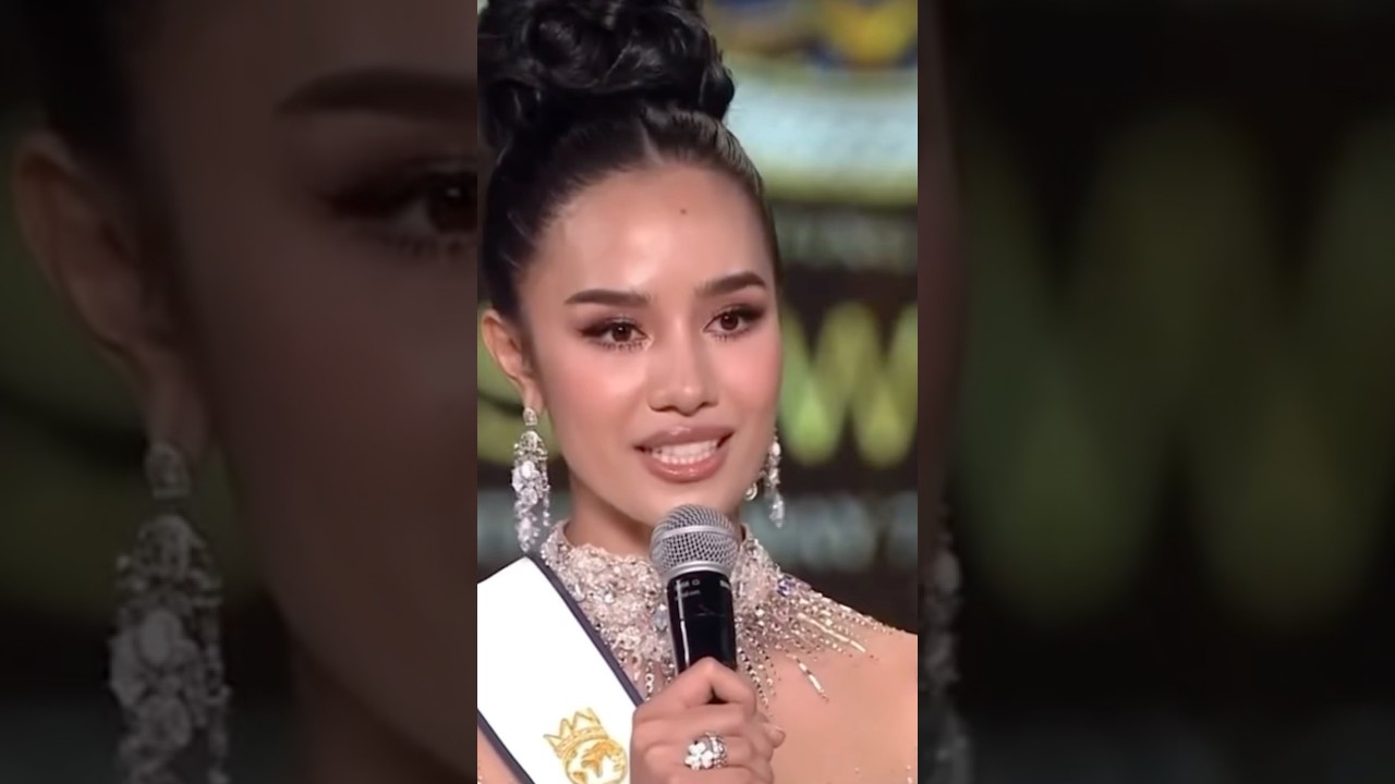 The final question of Opal Suchata Miss World 2025 from Thailand #missworld #opalsuchata