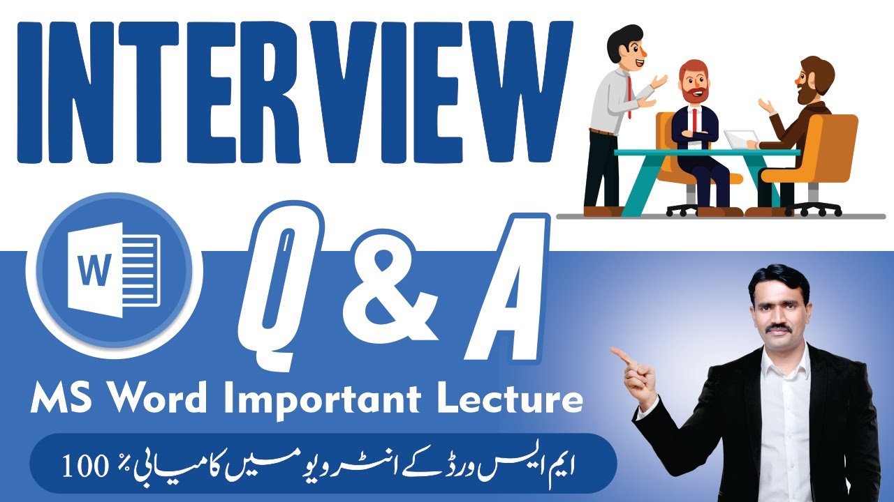 Mastering MS Word : Job Interview Questions & Answers in Urdu Hindi | MS Word Important Lecture