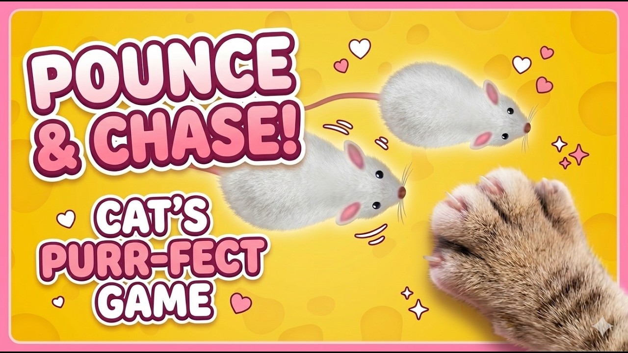 CAT GAMES - Catching Mice! Entertainment Video for Cats to Watch #youtube #catgames