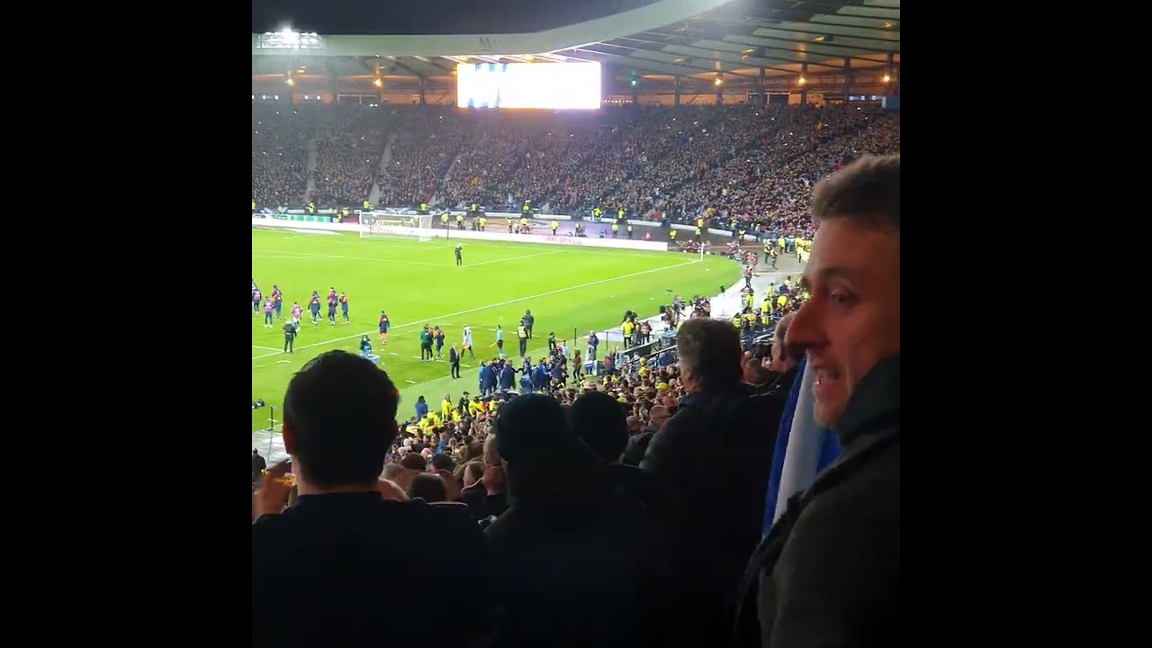 Scotland vs Spain Euro 2024 -  Final Whistle Celebrations & Scotland's on Fire