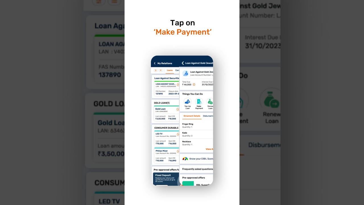 How to make gold loan interest payments using the Bajaj Finserv App?
