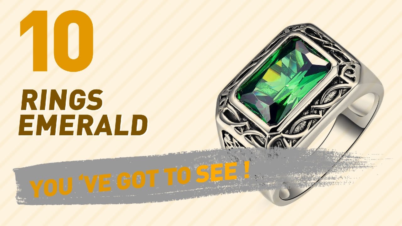 Emerald Rings Top 10 Collection // UK New & Popular 2017