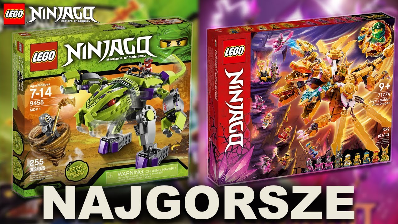 NAJGORSZE ZESTAWY LEGO NINJAGO Z KAŻDEGO SEZONU