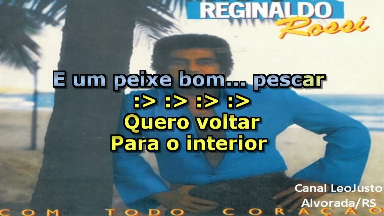Eu Acho Que Vou Chorar _ Reginaldo Rossi _ Karaokê com backvocal (música original)