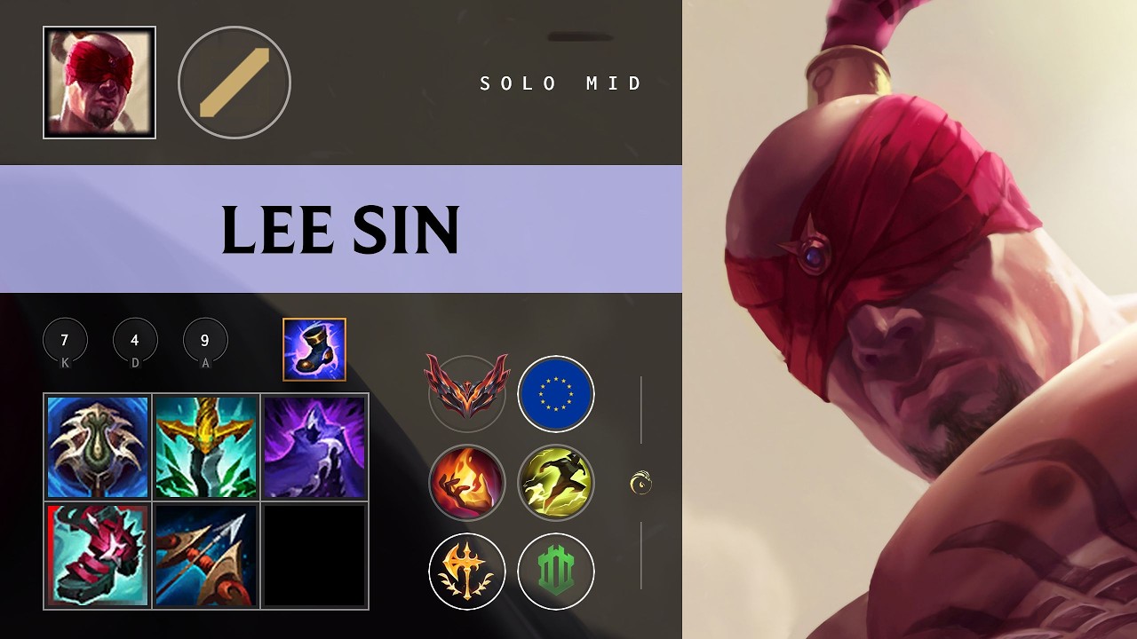 Lee Sin Mid vs Ryze - EUNE Grandmaster Patch 26.08