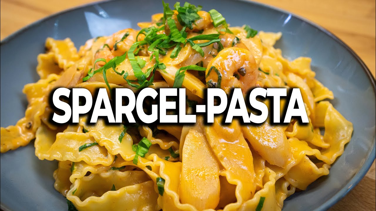 Spargel Pasta mit Garnelen | Der perfekte Start in die Spargelsaison | Rezeptvideo by Bernd Zehner