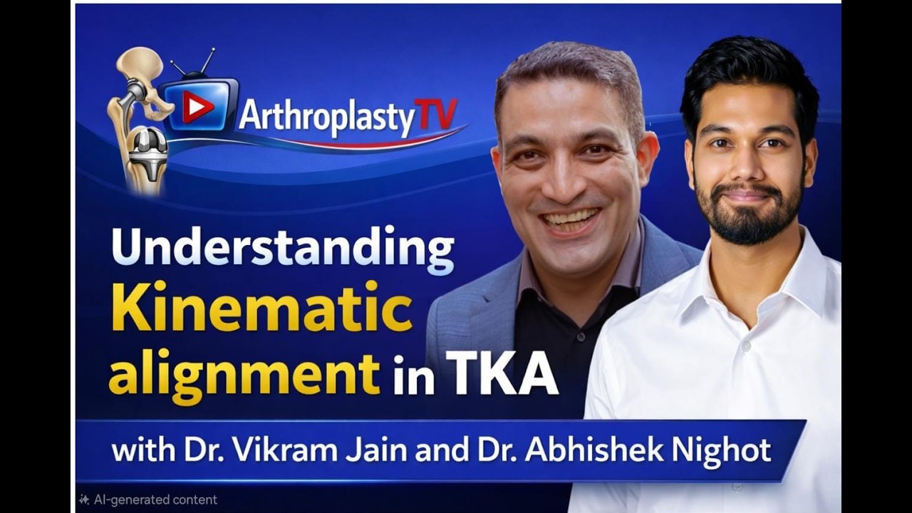 ArthroplastyTV - Understanding Kinematic alignment in TKA - with Dr. Vikram Jain and Dr. Abhishek.