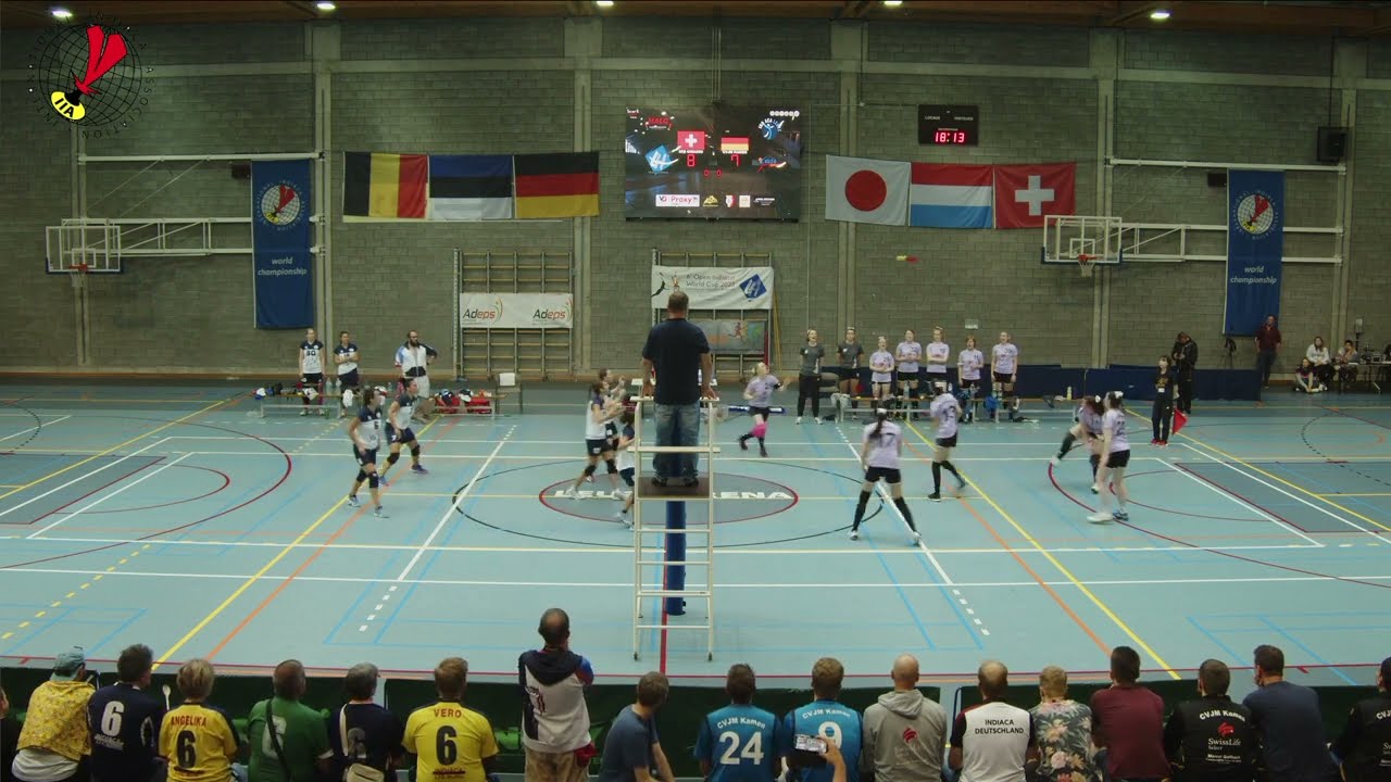 Indiaca WC 2023 Damen Finale SFG Chiasso-CVJM Kamen Satz 1. (Livestream)