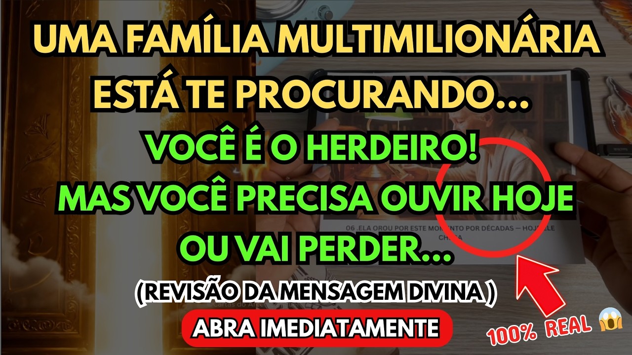 💸 Por que uma família MULTIMILIONÁRIA começou a te PROCURAR? a verdade do HERDEIRO…