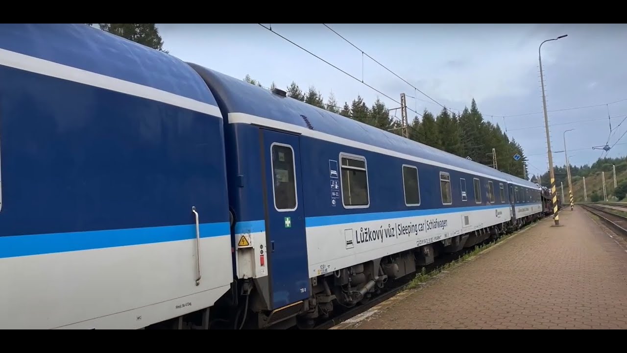 Lůžkový vůz ČD Wlabmz I Sleeping car ČD Night - DeLuxe, Praha - Štrba