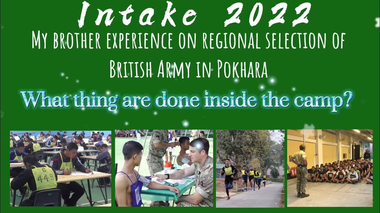 My brother experiences in regional selection of British Army (intake2022)