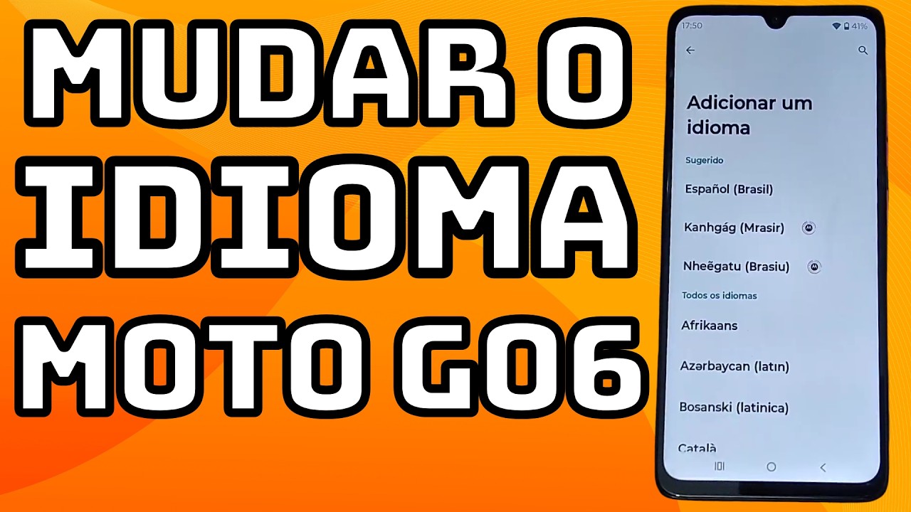 COMO MUDAR O IDIOMA DO CELULAR MOTOROLA MOTO G06