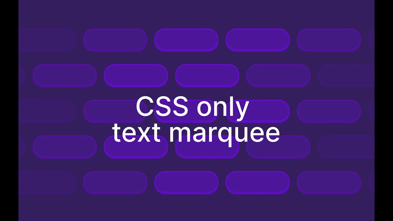 Making a CSS Only Infinite Text Marquee