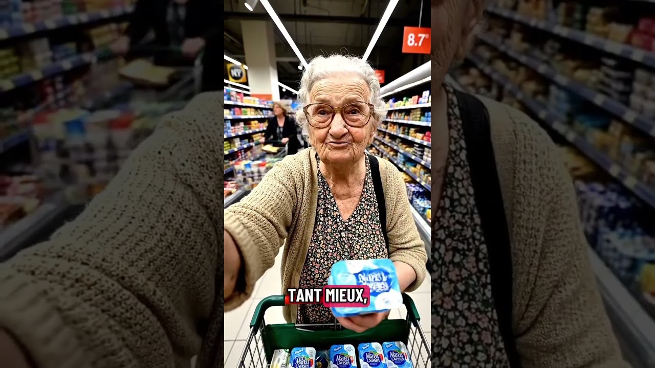 Les yaourts #vieux #conseils #grandm&egrave;re #astuce #humour #mamiedits #mamie shorts