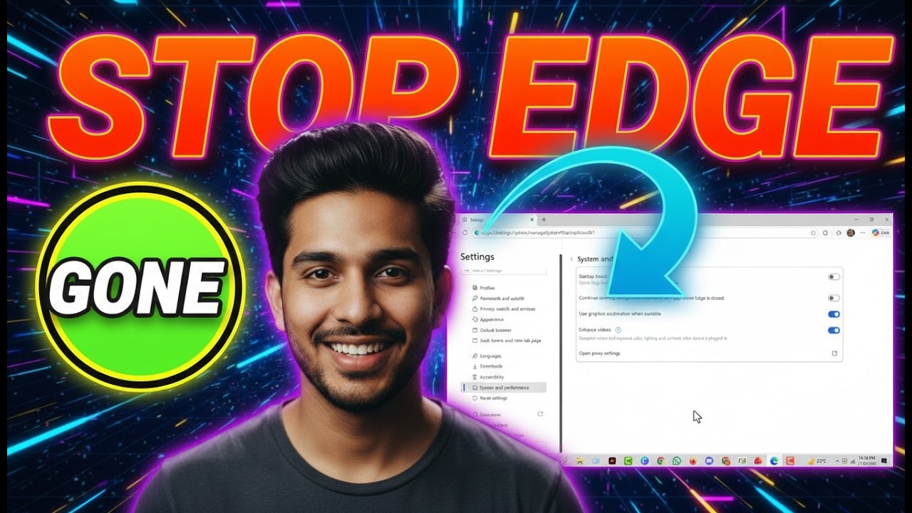 How to Stop Microsoft Edge from Opening on Startup | Faster PC Boot