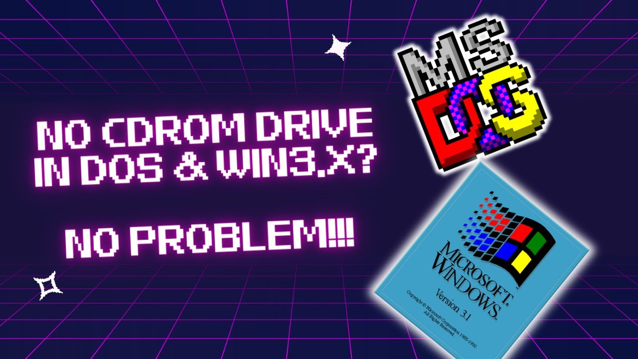 Using CDROMs in DOS without a CDROM Drive