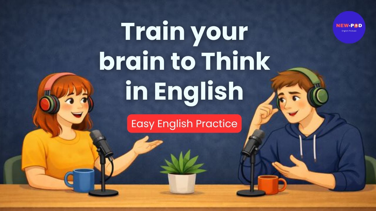 English Podcast for Easy English Practice | Train your brain to Think in English | New-Pod English