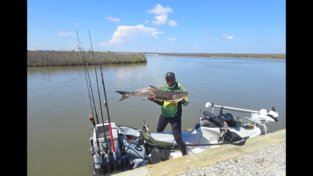Jet Ski Fishing for Cobia - 4K