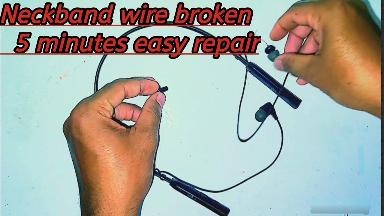 Neckband wire broken 5 minutes easy repair