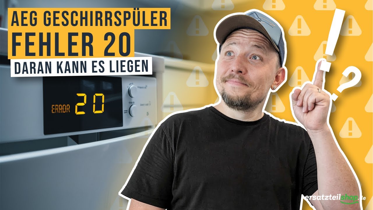 AEG Spülmaschine Fehler 20 - AEG Geschirrspüler pumpt nicht ab