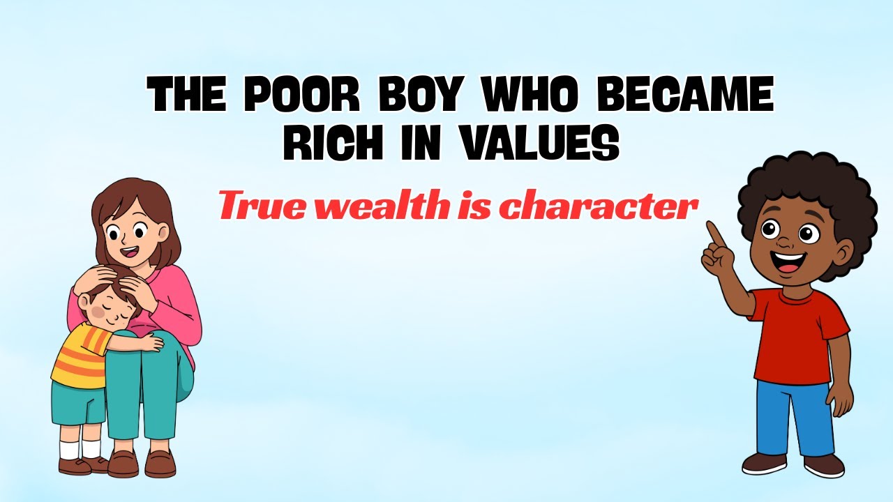 The Poor Boy Who Became Rich in Values 💖 | Moral Story for Kids | True Wealth Is Character