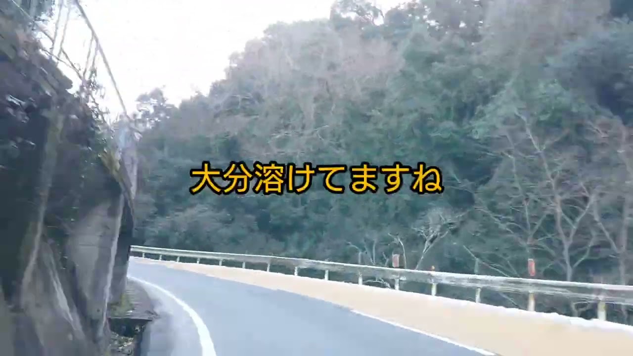 高野山 路面雪状況２０２３.１.３１