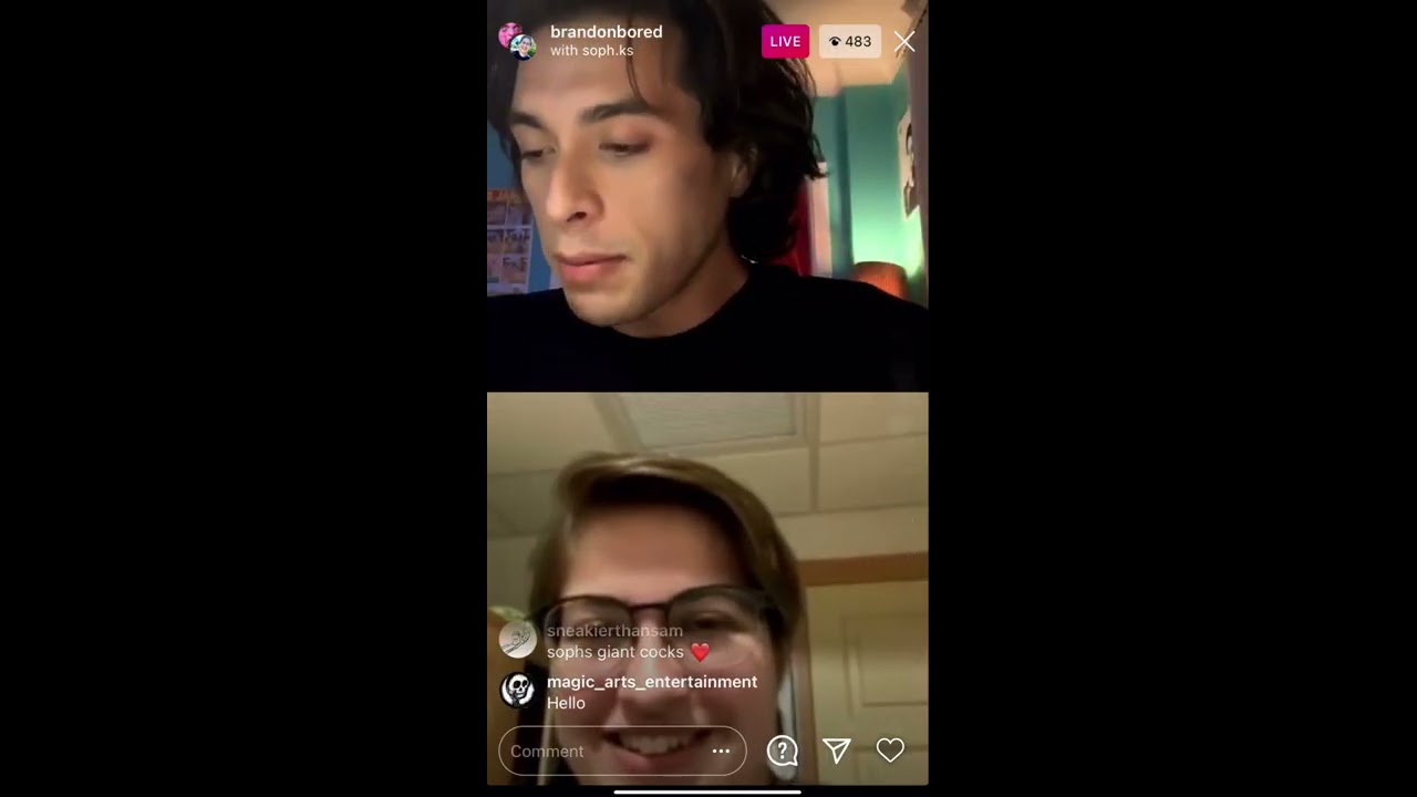 I talk to brandon rogers about nonsense on ig live for like 15 minutes straight