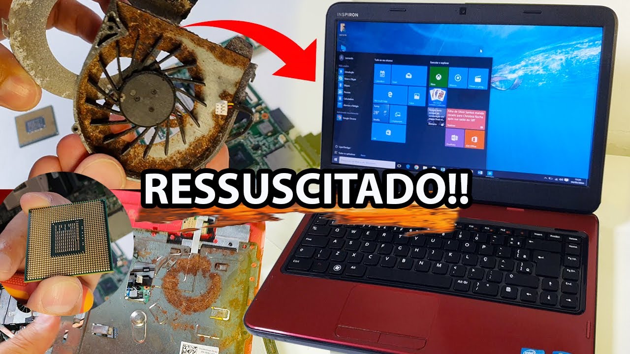 COMPREI UM NOTEBOOK TODO DESTRUÍDO POR R$ 50,00 E OLHA O QUE ACONTECEU! | RESTAURANDO COMPLETAMENTE