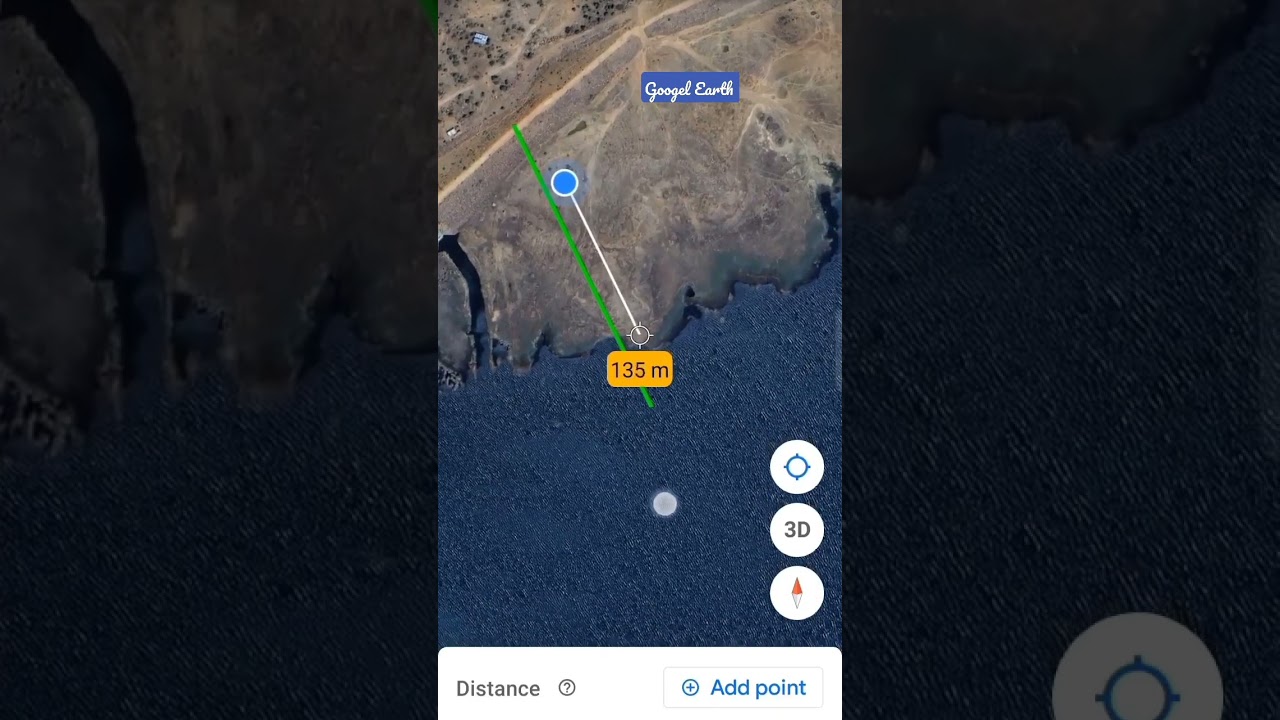 distance measurement by Google earth for intake well 🤙