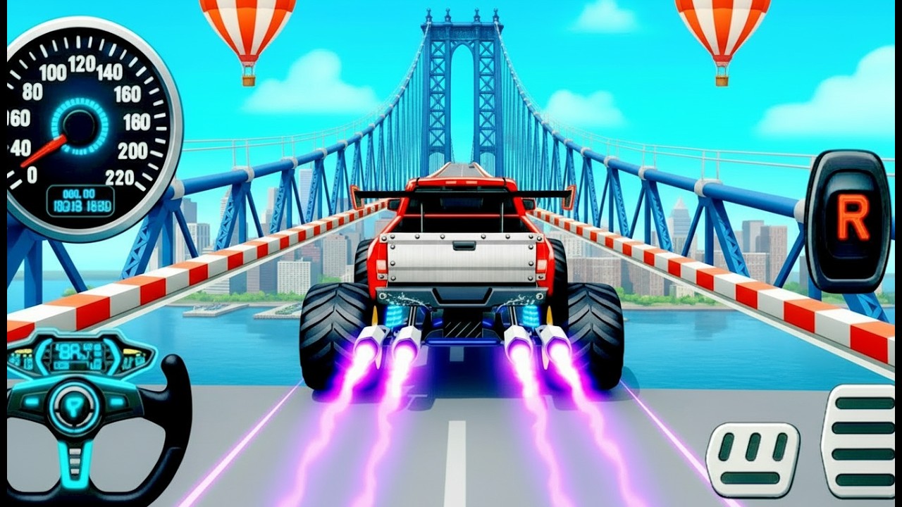 Watch Monster Truck: Epic New Monster Truck Racing & High-Speed Stunts on Off-Road Track!