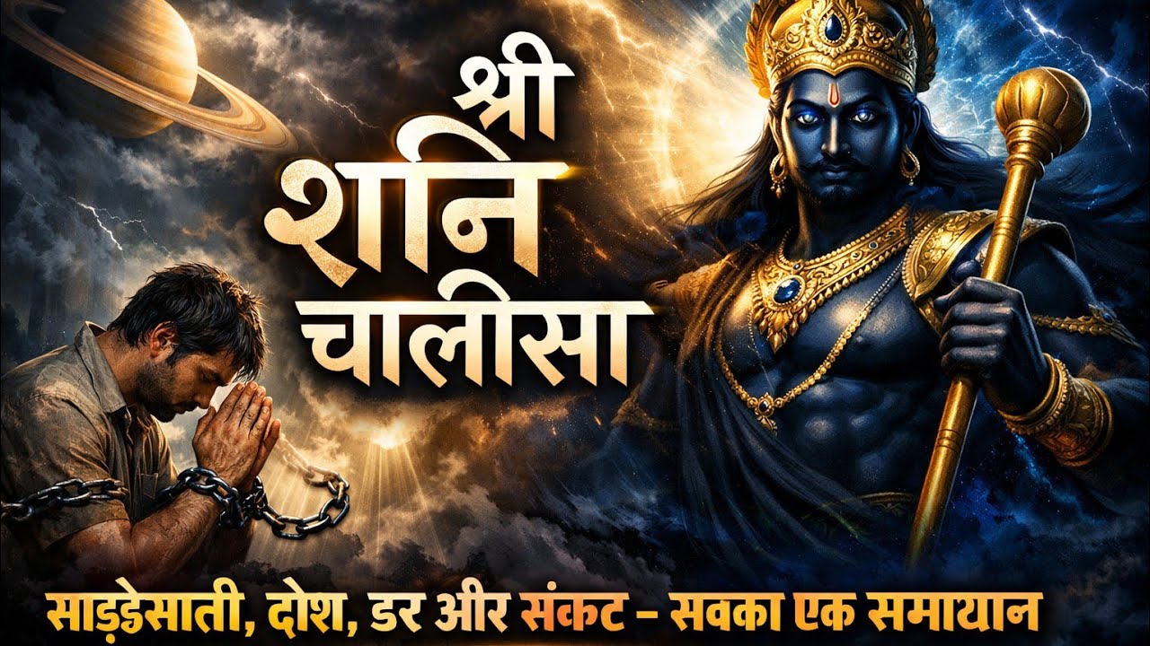 कर्ज, तनाव और डर से मुक्ति दिलाने वाला शनिदेव चालीसा | Shri Shani Chalisa | Shani Dosha Solution