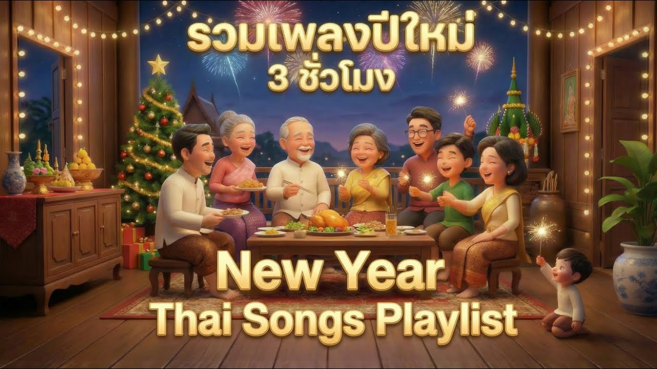 รวมเพลงปีใหม่ [3 ชั่วโมง] ✨เพลงสวัสดีปีใหม่ | พรปีใหม่ | รำวงปีใหม่ | รื่นเริงเถลิงศก 🎉