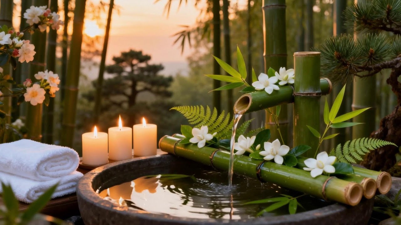 Soothing Relaxing Music 🌻 Peace of Mind, Anxiety Relief, Calm Water for 12 Hour Sleep 32