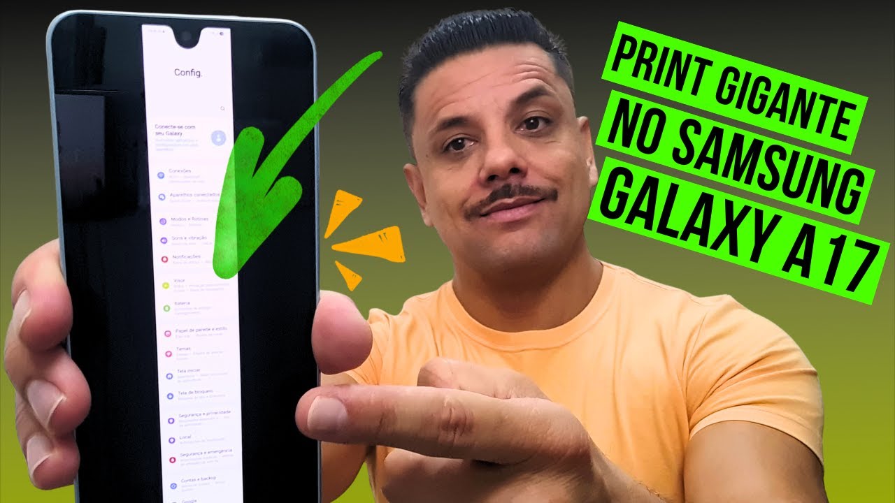Como Tirar PRINT Da Página Inteira No SAMSUNG GALAXY A17 e Salvar Uma Captura GIGANTE