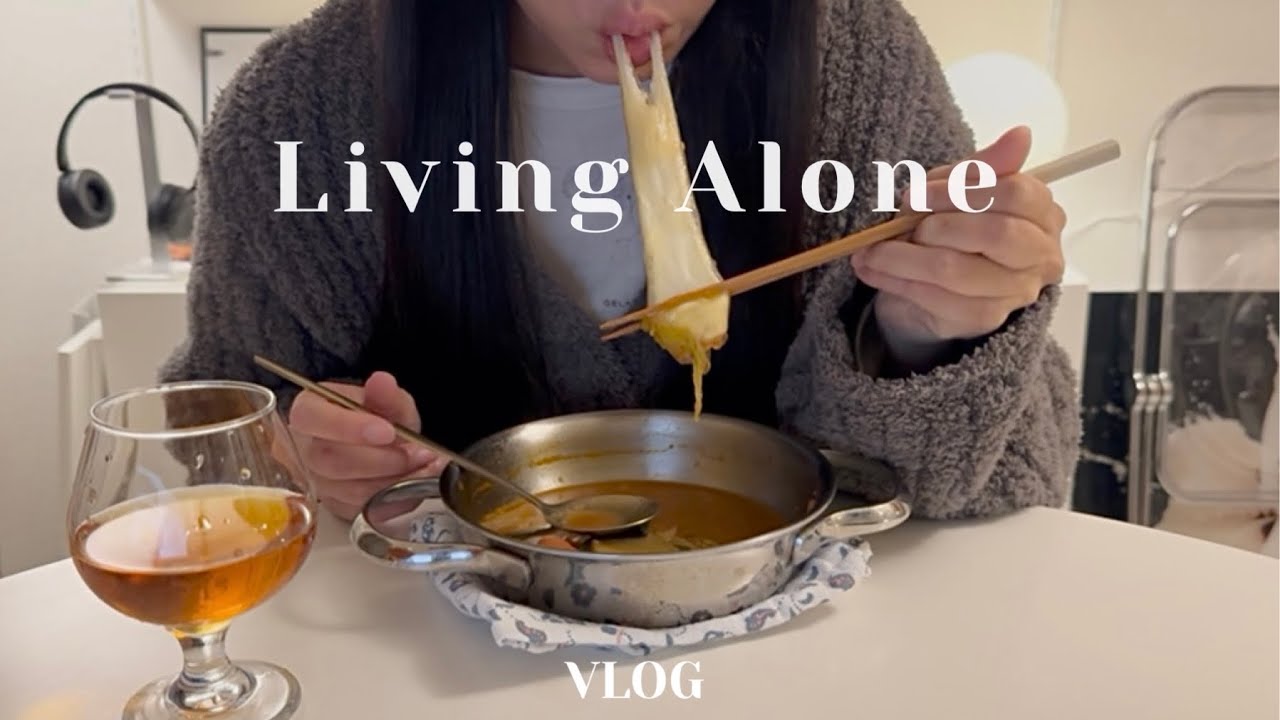 【無職vlog】就職活動する引きこもりの日常|一人暮らしの自炊記録⭐︎韓国料理 チゲ鍋 パンケーキ スタバ マックetc..