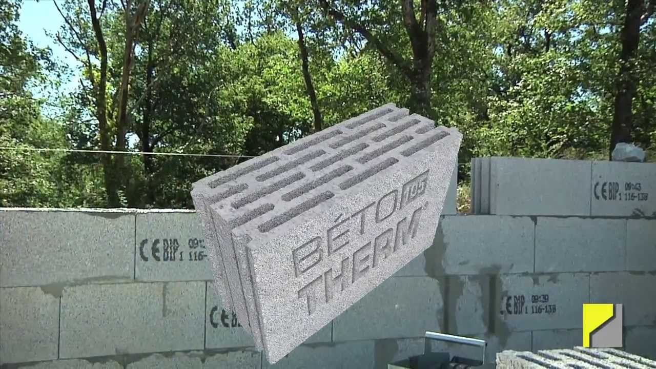 Bétotherm®105 - Le bloc béton isolant de BIP Bétons