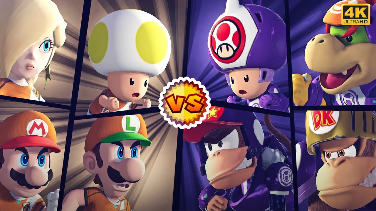 Toad Vs. Toad - Mario Strikers: Battle League ⁴ᴷ