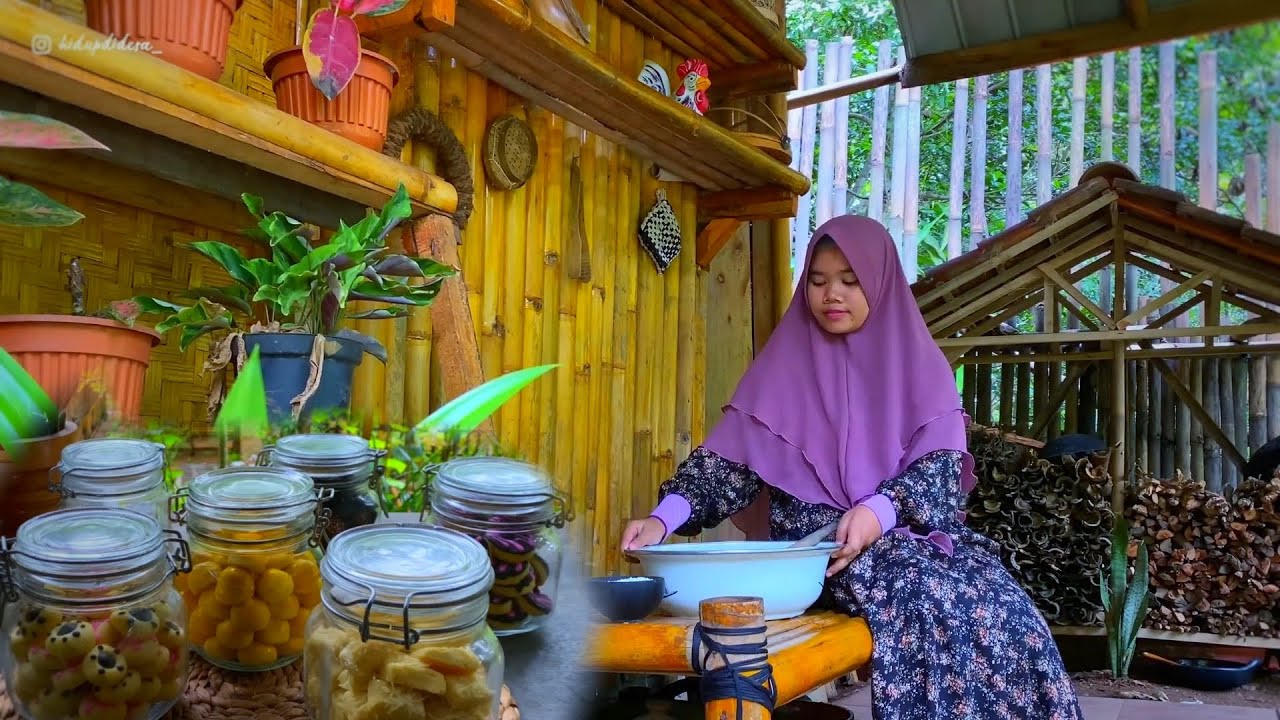 Hidup di Desa | Membuat kue kering lebaran | nastar dll 