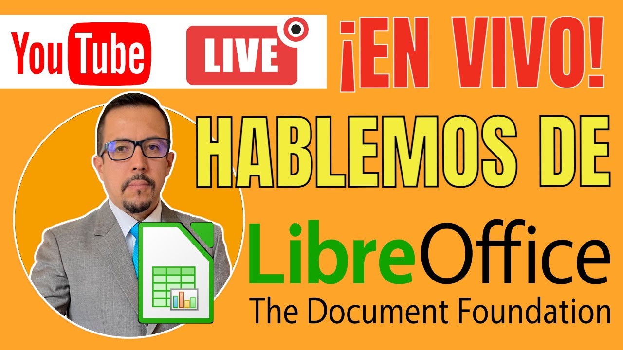 🔴 ¡EL INGE FRANCISCO EN VIVO! Como usar hoja de cálculo de Libre Office .
