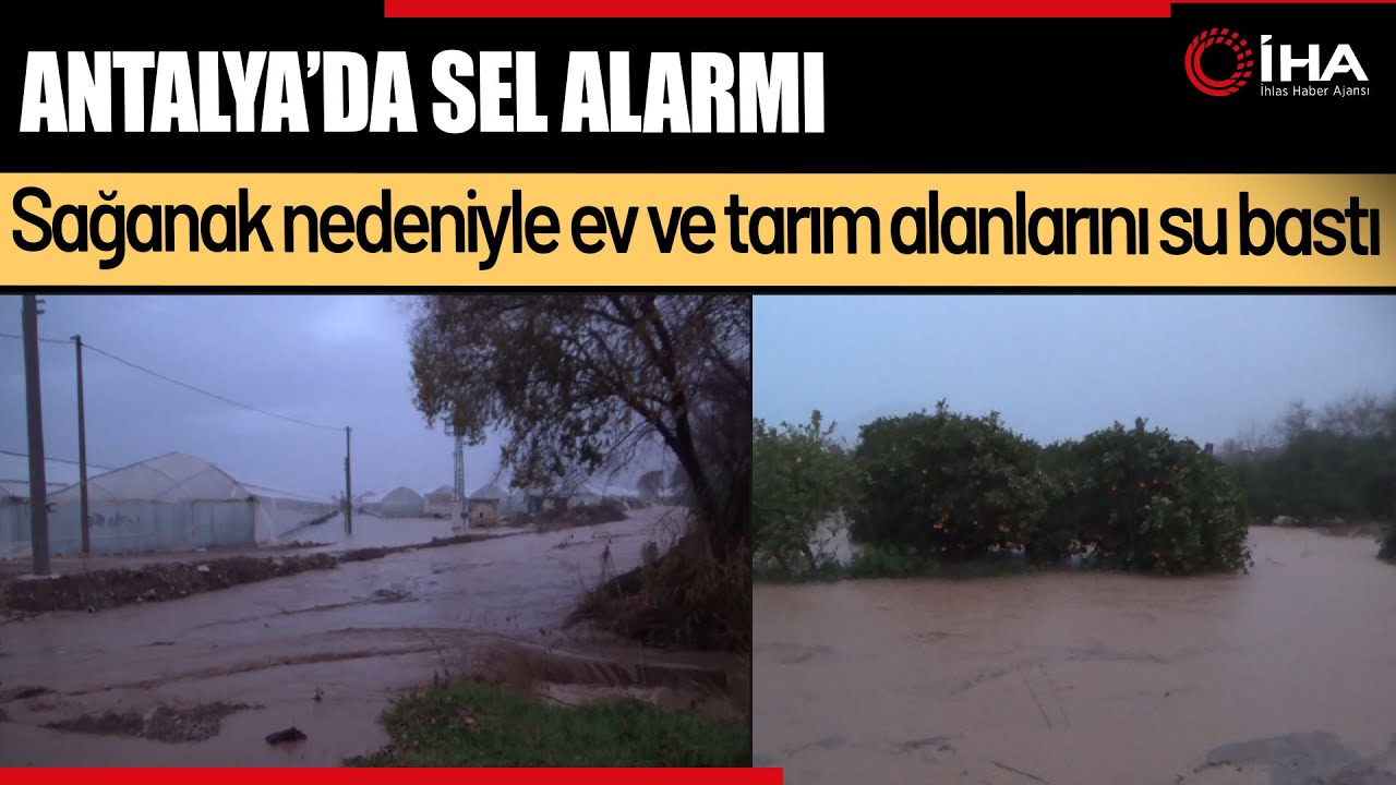 Antalya’da Sağanak : AFAD Botlarla Müdahale Etti