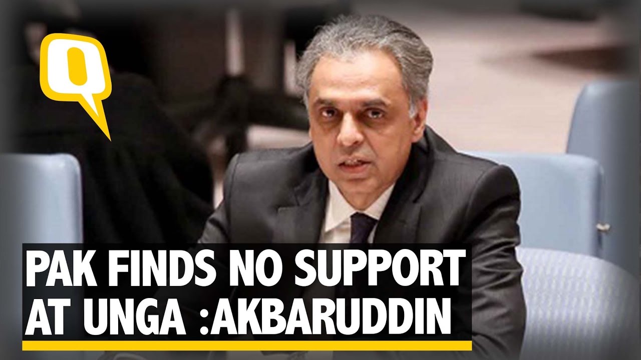 The Quint: Pak Finds No Support Against Terrorism at UNGA: Syed Akbaruddin