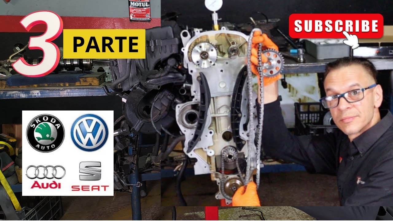 Cadena distribución Volkswagen Seat Audi Skoda. Como cambiarla. Sincronización volkswagen