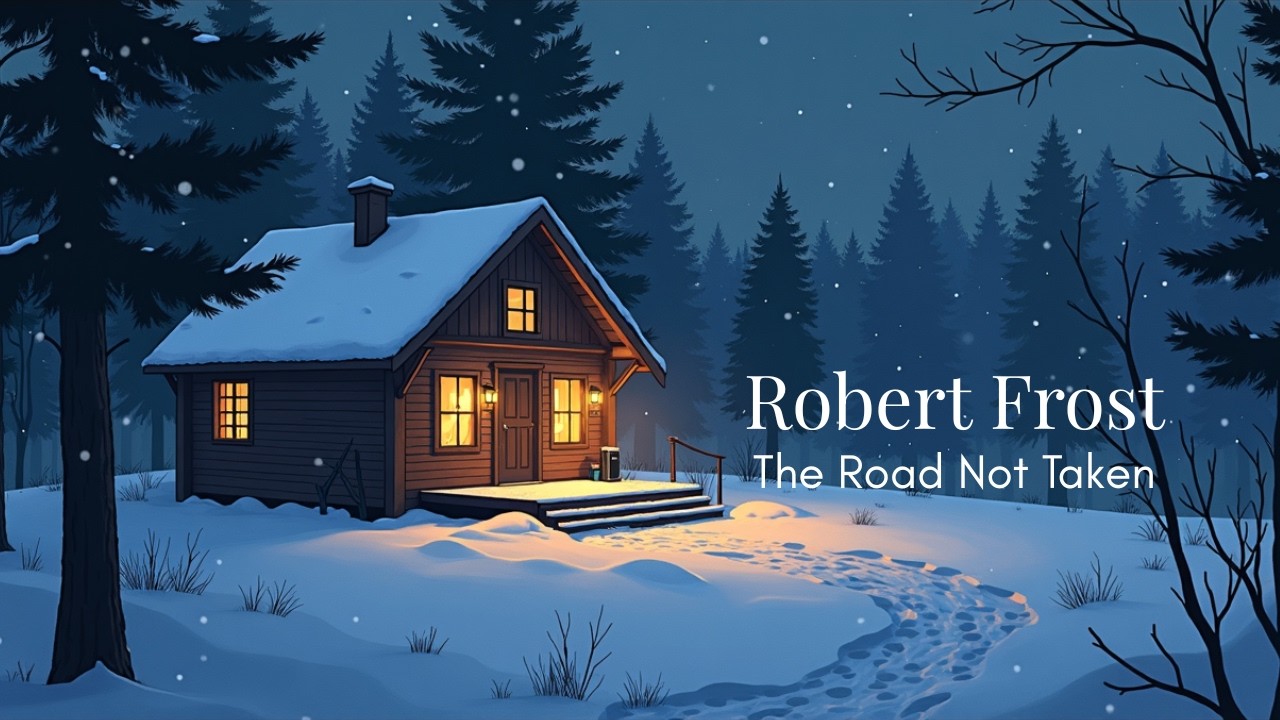 Robert Frost – The Road Not Taken  (Relaxing Lofi)