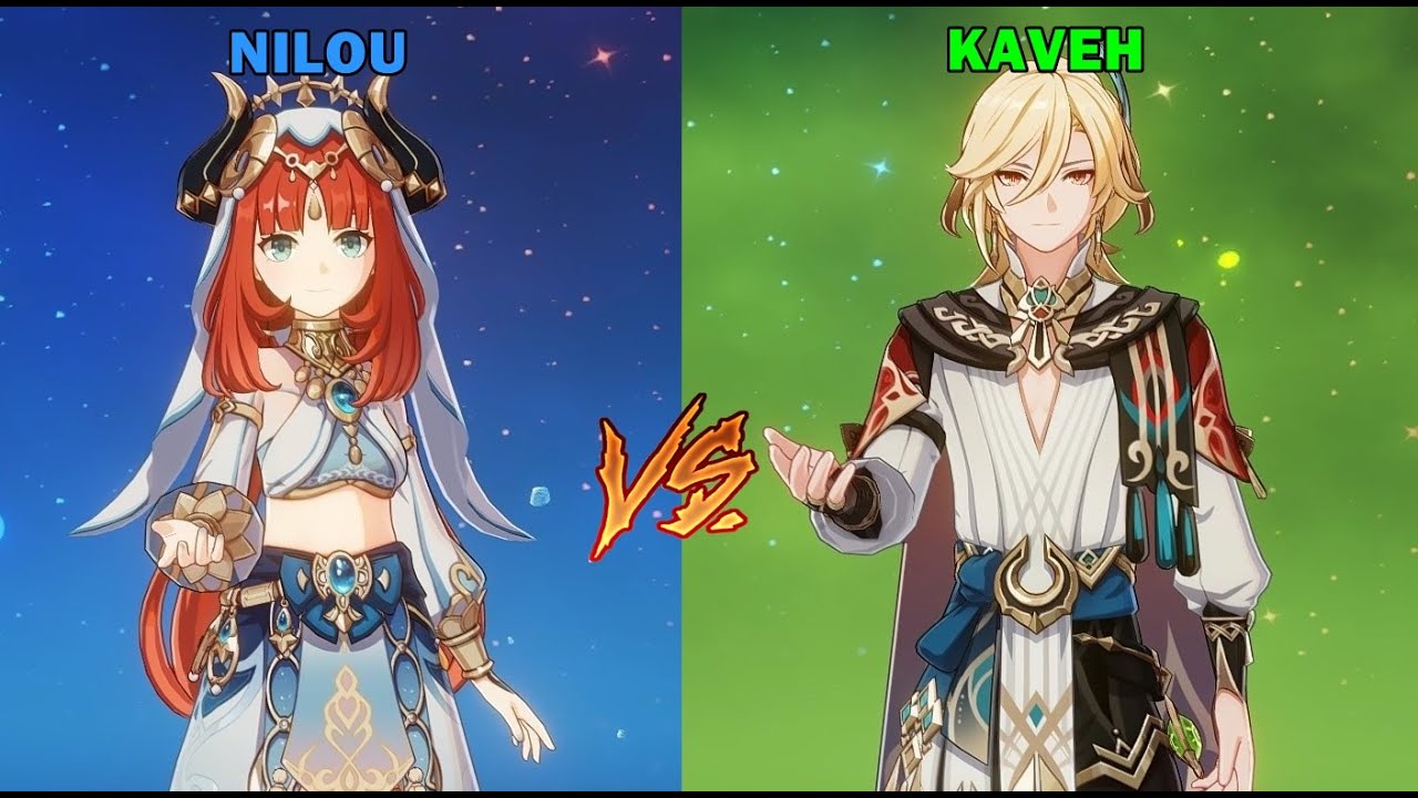 Kaveh vs Nilou Comparison - Genshin Impact