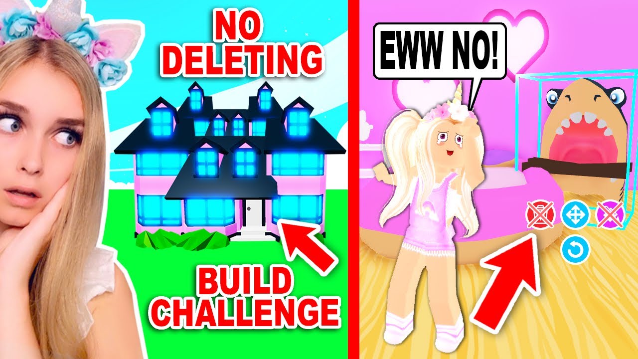 NO DELETE BUILD CHALLENGE In Adopt Me! (Roblox)